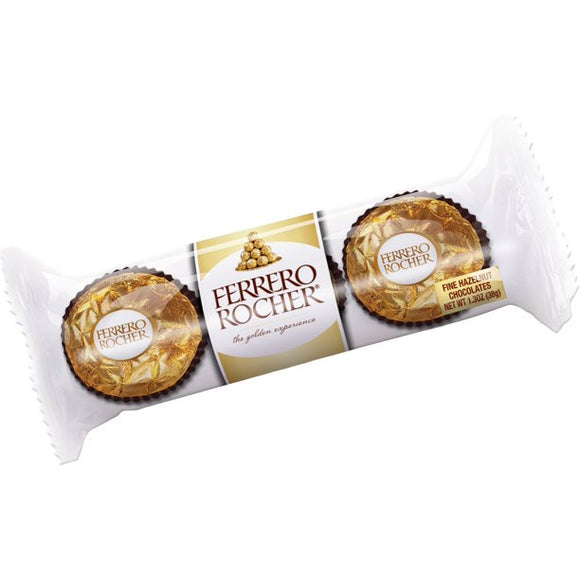 Ferrero Rocher The Golden Experience  Fine Hazelnut Chocolates  BB 3/23 - German Specialty Imports llc