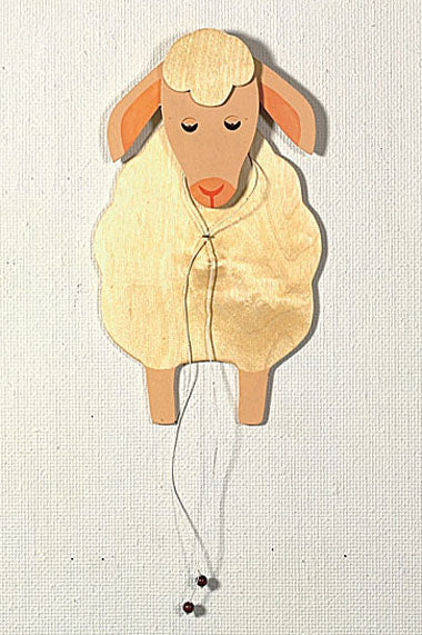 Lotte Sievers-Hahn Hand Made Jumping Sheep Pale - German Specialty Imports llc