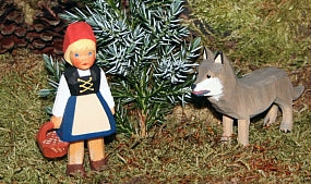 1471 Lotte Sievers Hahn Little Red Riding Hood hand carved - German Specialty Imports llc