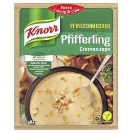 Knorr  Feinschmecker Pfifferlingcreme Soup with Spring Herbs  Product of Germany - German Specialty Imports llc