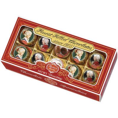 Reber assorted 10 pc Kugel Mozart Constanze Truffel Gift Box - German Specialty Imports llc