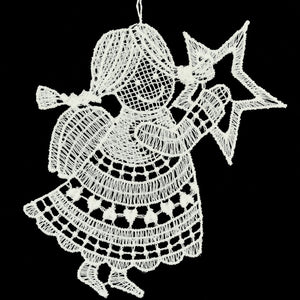 Angel lace ornament - German Specialty Imports llc