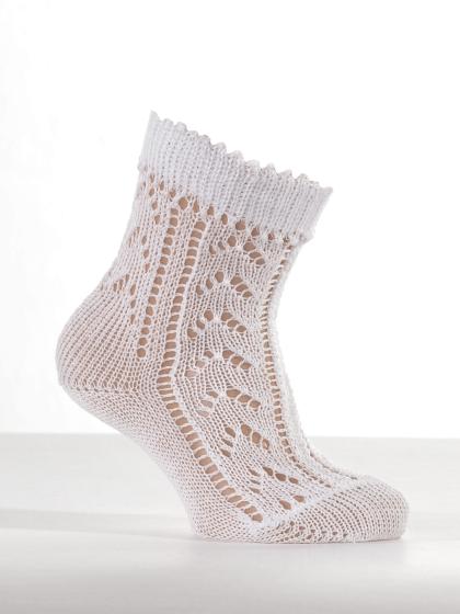 1008-11 Luise Steiner White Traditional Trachten Children Socks - German Specialty Imports llc