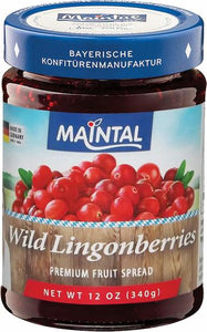 Maintal Wild Lingonberries Fruit spread - German Specialty Imports llc