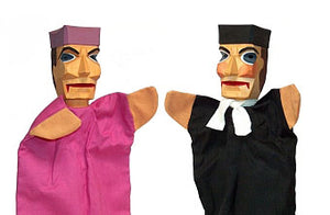 Available for preorder only Lotte Sievers Hahn Vicar  Hand Carved Glove Hand Puppet - German Specialty Imports llc