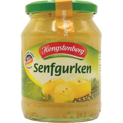 Hengstenberg Mustard Pickles  Cucumber Senfgurken - German Specialty Imports llc