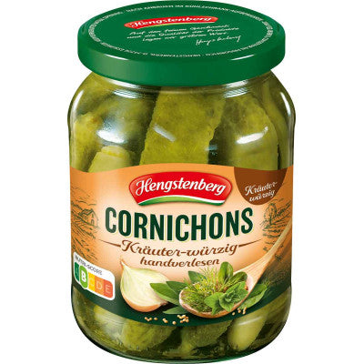 Hengstenberg Cornichons Herb Spicy - German Specialty Imports llc