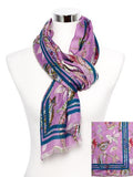 F 3614 Luise Steiner Scarf Paisley flowers - German Specialty Imports llc