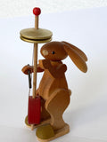 Hand Made Ore Mountain Easter Bunny with Banjo-type instrument - German Specialty Imports llc