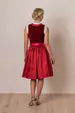 47976 Krueger Dirndl Maxine red,  60  cm skirt,  waist 26" - German Specialty Imports llc