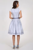 Available for Preorder Krueger  Dirndl Sitara 60 cm skirt length, color grey - German Specialty Imports llc