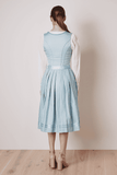Available for Preorder Krueger  Dirndl Annatina  70 cm  skirt length, color blue - German Specialty Imports llc