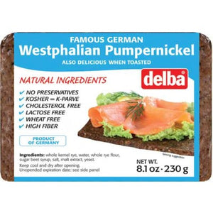 Delba German Westphalian Pumpernickel Bread B.B. 4/6/23 - German Specialty Imports llc