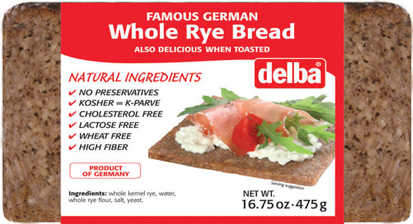 Whole Rye Bread - German Specialty Imports llc