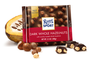 Ritter Sport  Dark Whole Hazelnut Chocolate - German Specialty Imports llc