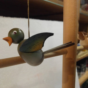 Hand Made Wooden Bird Ornament - German Specialty Imports llc