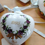 1995 Hutschenreuther Annual Limited Editon Collectible Porcelain Heart - German Specialty Imports llc