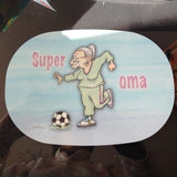 Cutting  Board Super Oma  Breakfast Board  Oval - German Specialty Imports llc