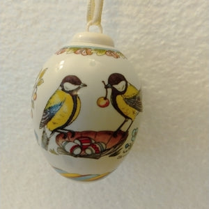 2011 Hutschenreuther Porcelain Easter Egg  "Swallows" - German Specialty Imports llc