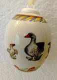 1996 Hutschenreuther Collectible Limited Edition Porcelain Easter Egg "Geese" - German Specialty Imports llc