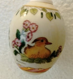 1998 Hutschenreuther Limited Edition Annual Porcelain Easter Egg  Ornament  "Gold Leaf Love Nesting Bird" - German Specialty Imports llc