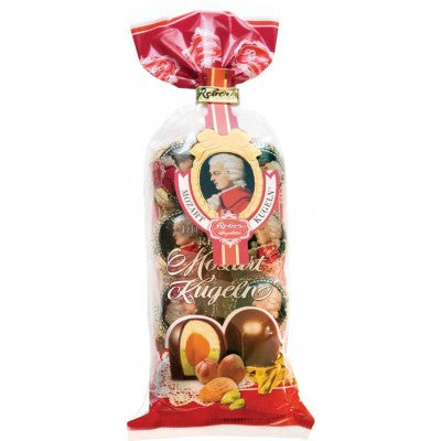 German Reber Mozart Kugeln  Mozart Balls Filled Chocolates  8 Piece Bag - German Specialty Imports llc