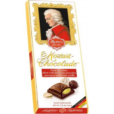183401 German Reber Mozart dark chocolate Bar3.5 oz - German Specialty Imports llc