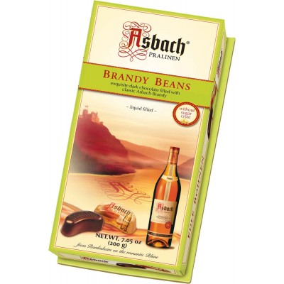 184131 Asbach Brandy Beans without sugar Crust 7.05 oz - German Specialty Imports llc