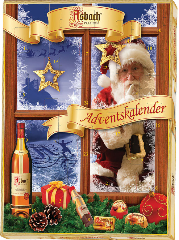 184232 Asbach Advent Calendar Santa - German Specialty Imports llc