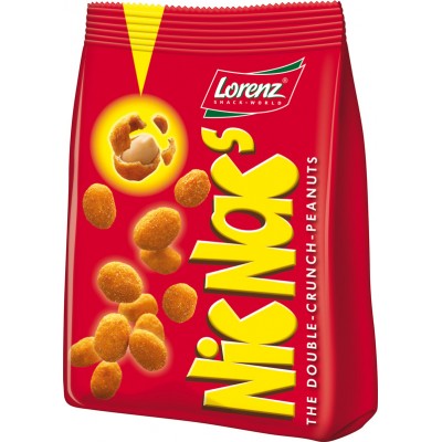 Lorenz Nick Nacs Double Crunch Peanuts Snacks - German Specialty Imports llc