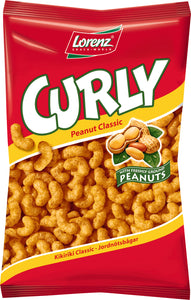 Lorenz Curly Peanut Puffed Corn Snacks 5.29 oz - German Specialty Imports llc