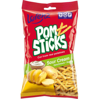 197041 Lorenz Pomsticks Sour Cream Flavour Snacks - German Specialty Imports llc