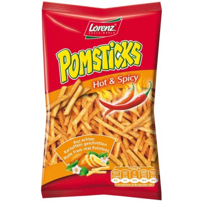Lorenz Pomsticks Hot N Spicy Snacks - German Specialty Imports llc