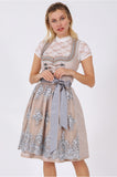Beige Festive Krueger Christelle Collection Dirndl 60 cm skirt length - German Specialty Imports llc