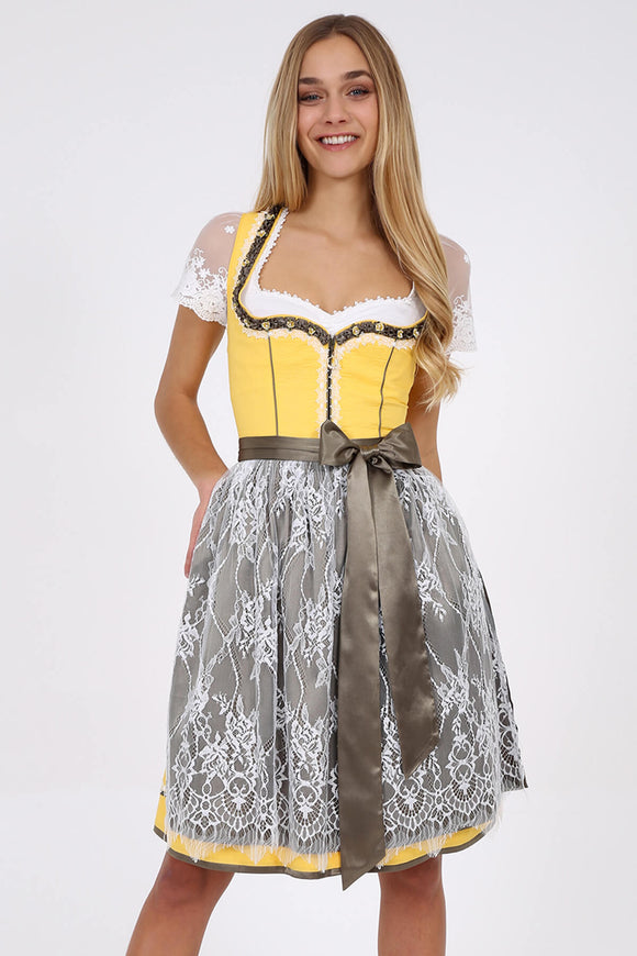49246   2 pc  Krueger Madl Dirndl  Bernadette  60 cm Skirt Length - German Specialty Imports llc