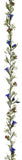 204894-050 Silk Alpine Flower Garland - German Specialty Imports llc