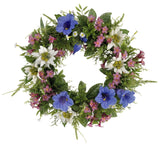 Silk Alpine Flower Wreath - German Specialty Imports llc