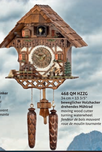 468 QM HZZG Trenkle  Quarz Cuckoo Clock - German Specialty Imports llc