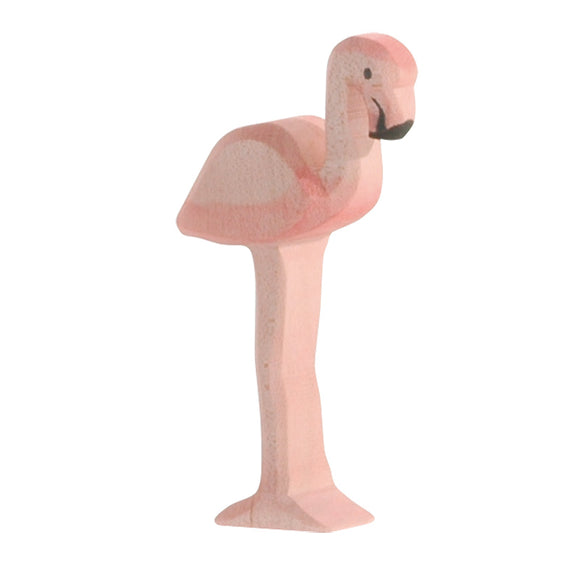 20561 Ostheimer Flamingo Wooden Figurine Preorder only - German Specialty Imports llc