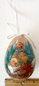 Paper Mache Cracking Ducks Easter Egg ornament - German Specialty Imports llc