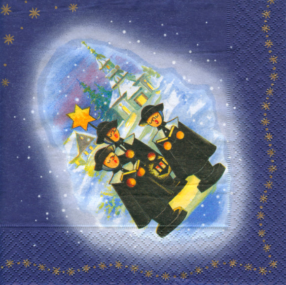 Seifener  Star Singers at Night Christmas Napkins - German Specialty Imports llc