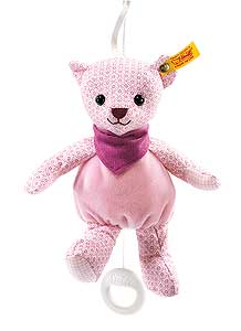 238154  Steiff  Best For Baby Sleep well Musical  Bear Girl 20 pink  Good Moon  melody - German Specialty Imports llc