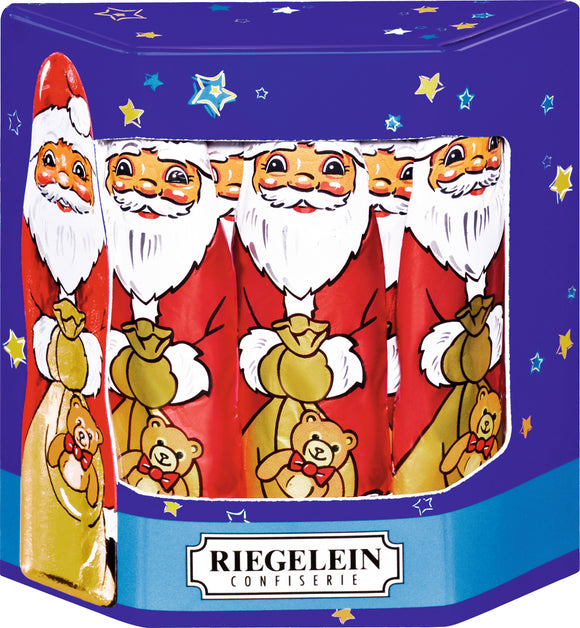 239475  Riegelein Solid Santa Claus 10 Pack   4.4 oz - German Specialty Imports llc