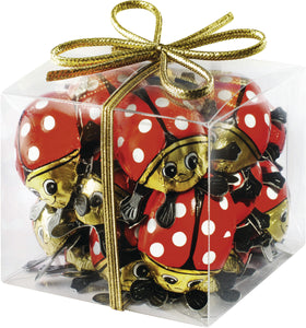 239805 Riegelein n Solid Choco Lady Bug Cube 22 Pack   3.5 oz - German Specialty Imports llc