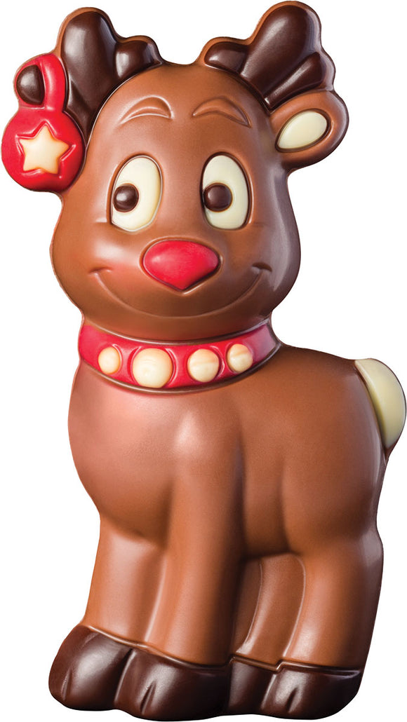 240555 Weibler Hollow Milk  Chocolate Reindeer  2.64 oz - German Specialty Imports llc