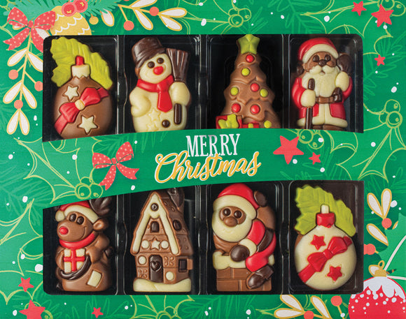 240720 Weibler Gift Box 8pc Chocolate Figures 2.82 oz BB 6/27/23 - German Specialty Imports llc