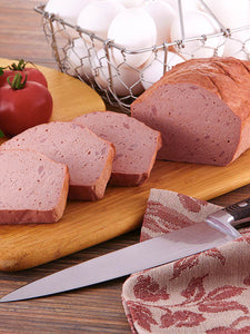 Only UPS 2nd day Air is guaranteeing an unspoiled delivery 281 Leberkaese Cooked  Pork and Beef Loaf Liver Cheese - German Specialty Imports llc