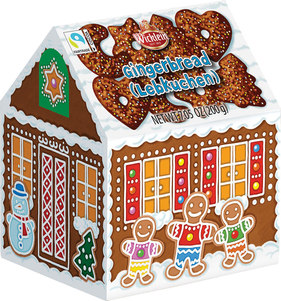 296326 Wicklein Chocolate Gingerbread Winter  House / Schokoladen  Lebkuchen Winterhaus 7.58 oz - German Specialty Imports llc