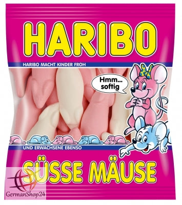 German Haribo Suesse Mause Sweat mice Candy 200 g - German Specialty Imports llc