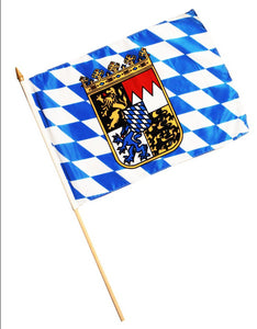 Bavarian Flag  on a Stick - German Specialty Imports llc